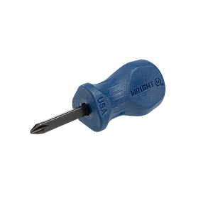 Wright Tool 9101 Phillips Screwdriver, Large Ergonomic 3-Flute Handle, #2 Tip, 3-7/16" Length MAIN 