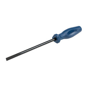 Wright Tool 9126 Slotted Screwdriver, Large 3-Flute Handle, Round Shank, Tip Size 3/8", Length 13-1/2" MAIN 