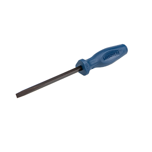 Wright Tool 9132 Slotted Screwdriver, Large Ergonomic 3-Flute Handle, Square Shank, 1/4" Tip, 8-1/4" Length MAIN 